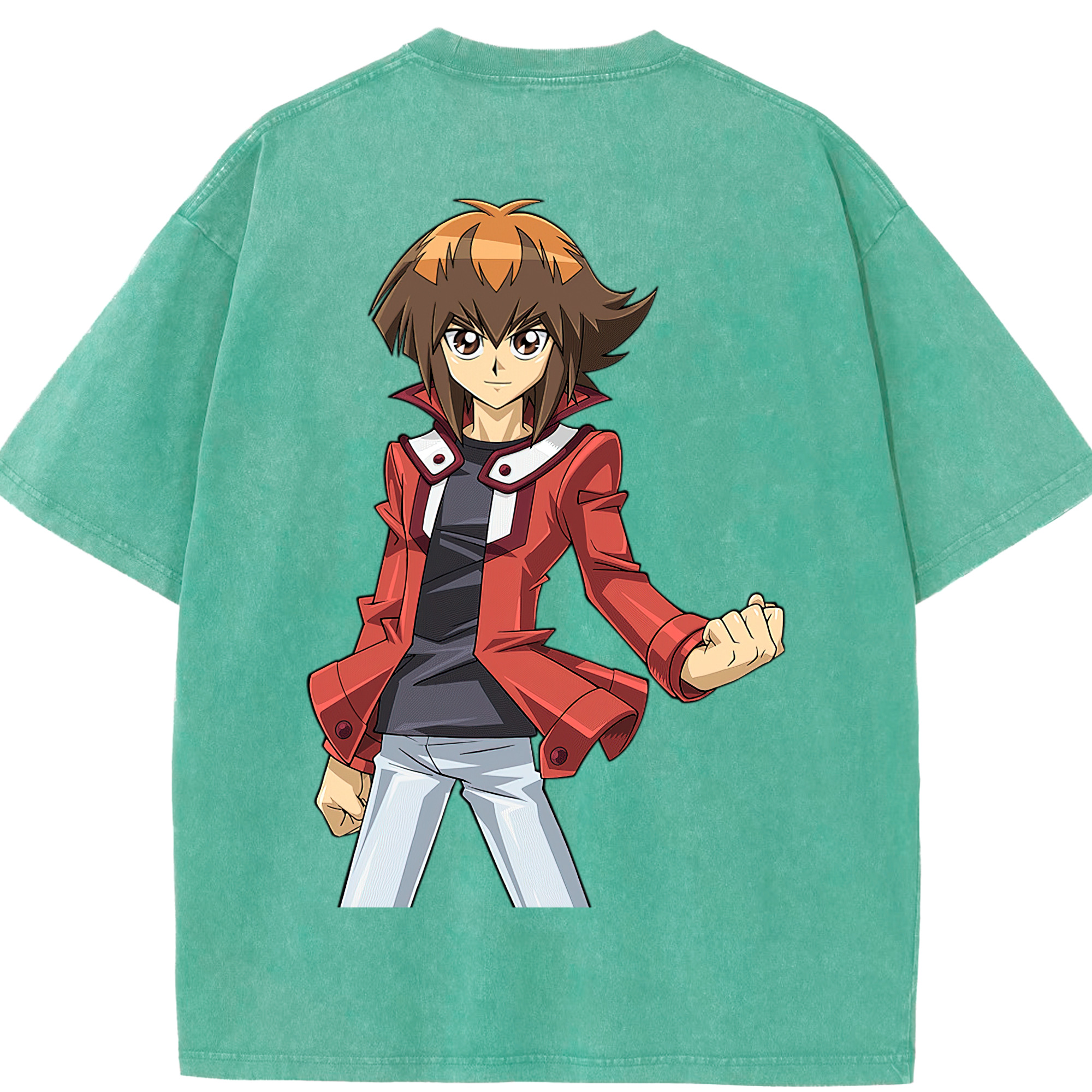 （画像用） 遊☆戯☆王 Yu-Gi-Oh! 綿100% ヴィンテージ風 半袖Tシャツ（背面プリント）
